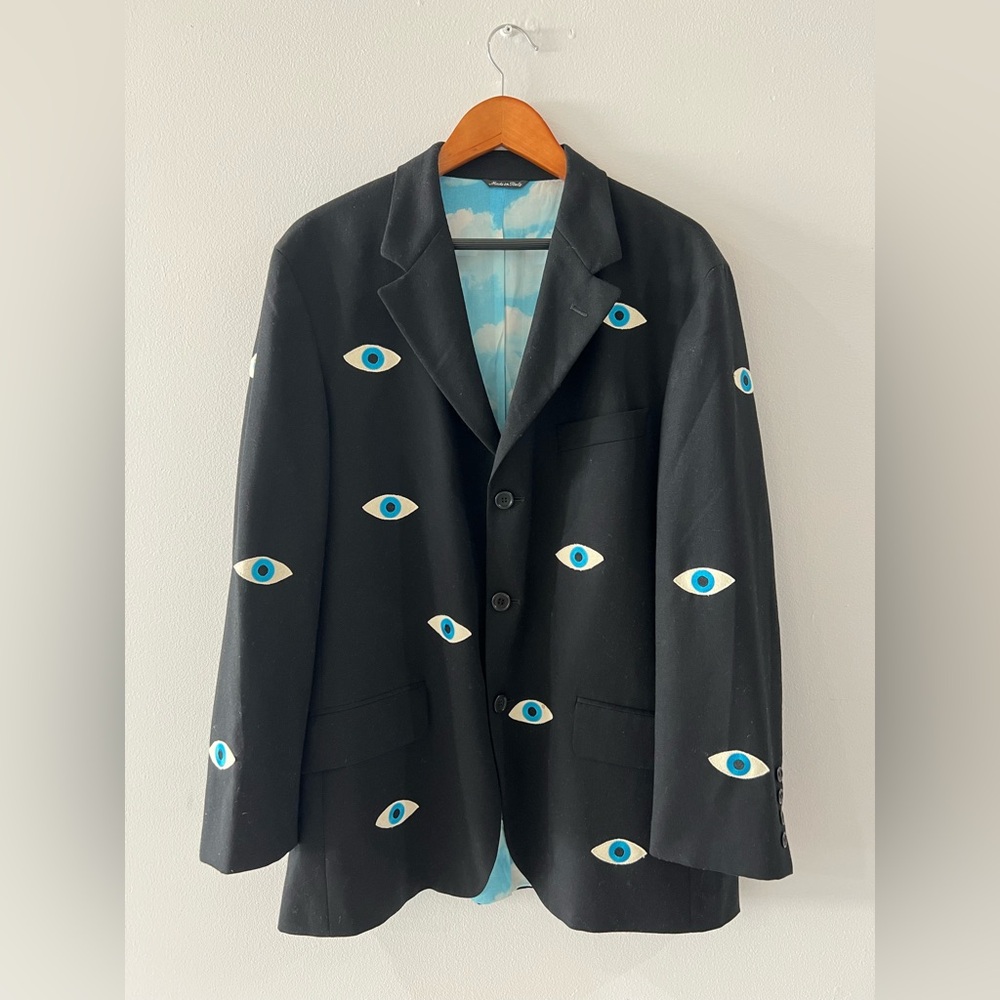 Moschino Cheap and Chic Black Evil Eye Blazer